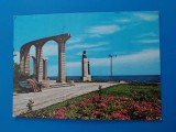 CPIB 23092 CARTE POSTALA - CONSTANTA. STATUIA LUI MIHAI EMINESCU, CIRCULATA, 1974, STAMPILE, TIMBRU