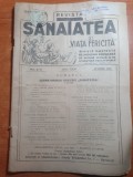 Sanatatea si viata fericita aprilie 1926 -sanatatea copiilor,femeilor,sociala