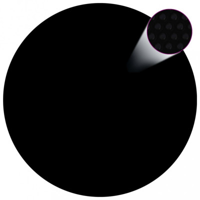vidaXL Prelată piscină, negru, 488 cm, PE foto