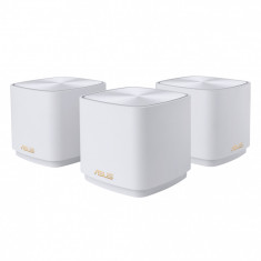 Asus dual-band large home Mesh ZENwifi system, XD4 PLUS 3 pack; white, AX1800 , 1201 Mbps+ 574 Mbps, 128 MB Flash, 256 MB RAM ; IEEE 802.11a, IEEE 802 foto