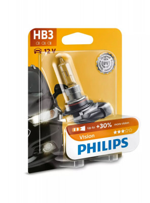 Bec Halogen HB3 Philips Vision 12V, 65W foto