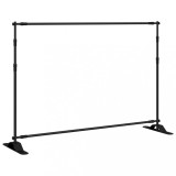 Cumpara ieftin Suport de fundal, negru, 305x243 cm, otel