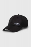 Levi&#039;s sapca culoarea negru, cu imprimeu