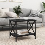 vidaXL Masă laterală Stejar negru 55 x 38 x 45 cm Lemn compozit