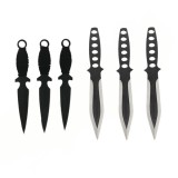 Cumpara ieftin Set 3 cutite de aruncat Ballistic Blades si trei cutite de aruncat, Black Fury, DEPOX&reg;, otel inoxidabil