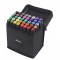 Set 40 markere, 2 capete subtire si gros, cu geanta de depozitare, multicolore