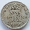 Anglia 6 pence 1944 argint, Europa