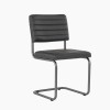 Scaun Retro Piele Naturala Bivol RALU A, Cadru Metalic, 50x51x87 cm, Montat, Elegant, Rezistent, Living/Interior