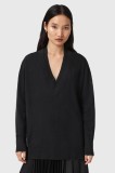 AllSaints pulover din amestec de l&acirc;nă BERN culoarea negru, light, W050KD