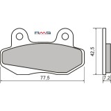 Placute Frana Fata SYM Wolf Classic 125