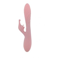 Vibrator Iepuras Tessa, 10 Moduri Vibratii, Silicon, USB, Roz, 21.8 cm, Mokko Toys, Velvet Obsession