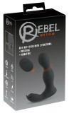 Vibrator anal rotativ cu telecomanda RC Butt Plug with 2 Functions (13,7 cm)