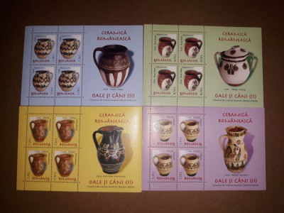 TIMBRE ROMANIA MNH-2007/LP1788a-CERAMICA ROMANEASCA-OALE SI CANI (II) foto