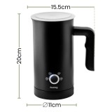 Spumator electric pentru lapte, 500 W, 240 ml, 4 moduri, negru mat