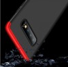 Carcasa 360 Samsung Galaxy S10, MyStyle, Negru-Rosu, Protectie Soc, Praf, Zgarieturi, Plastic