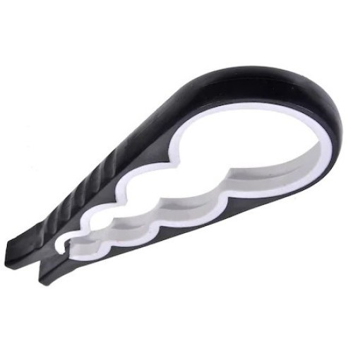 Desfacator pentru Capace de Sticle si Borcane, 4 Marimi Universale pentru Desfacut, Plastic PVC, Negru, Original Deals