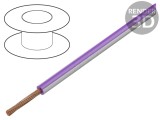 Cablu H05V-K Litat 2,5mm&sup2; PVC Violet-Alb 300V/500V BQ CABLE LGY2.5-VI/WH