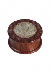 Grinder RoseWood Leaf Inlay, 2 Parti, O40mm foto