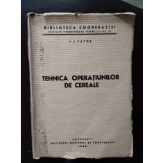 Tehnica Operatiunilor de Cereale - I. I. Tatos