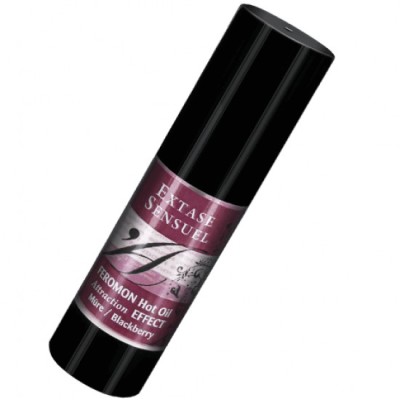 EXTASE SENSUAL - HEATING EFFECT MASSAGE OIL WITH BLACKBERRY PHEROMONES 30 ML foto