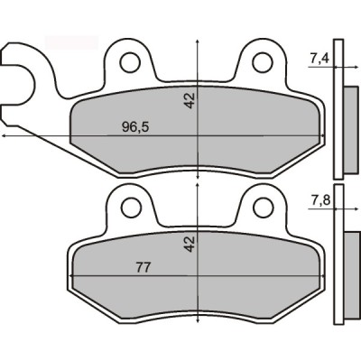 Placute frana fata sinter Peugeot LXr 125cc 2010&amp;gt; Cod Produs: MX_NEW 225101423RM foto