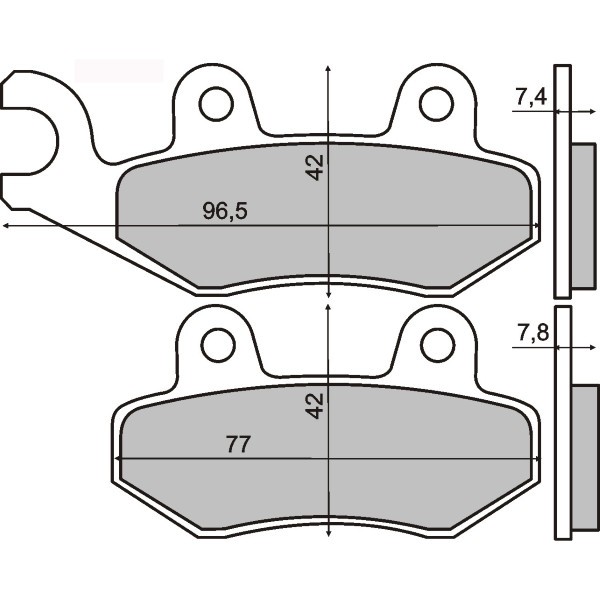Placute frana fata sinter Peugeot LXr 125cc 2010&gt; Cod Produs: MX_NEW 225101423RM