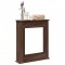 Gossi masca de semineu, stejar maro,75x20x87,5 cm, lemn prelucrat