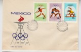 C12 - FDC Romania - JO de vara - Mexic - LP680 - 1968, Romania de la 1950, Sport