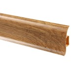 Plinta parchet PVC Vilo Flex 537, canal cablu, stejar boieresc, 2500 x 55 x 22 mm