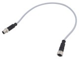 Cablu HARTING 4 pini M12 pentru senzori și automatizări, 0,5m, mufă PVC