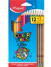 Creioane colorate COLOR PEPS, 12 buc/pachet, MAPED foto