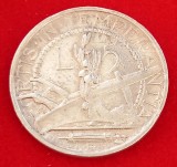 (A870) MONEDA DIN ARGINT SAN MARINO - 5 LIRE 1938, TIRAJ 120.000 BUC, Europa