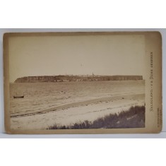PHOTOGRAPH G. FRIEDERICHS , HELGOLAND - V.D. DUNE GESEHEN , FOTOGRAFIE CABINET , CCA. 1900