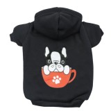 Cumpara ieftin Haina tip hanorac Pufo Cute Dog pentru caini sau pisici, negru, L