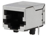 Soclu RJ45 8P8C Ecranat pentru PCB THT