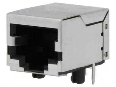 Soclu RJ45 8P8C Ecranat pentru PCB THT foto