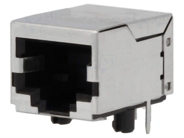 Soclu RJ45 8P8C Ecranat pentru PCB THT