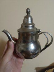 Ceainic metal argintat foto
