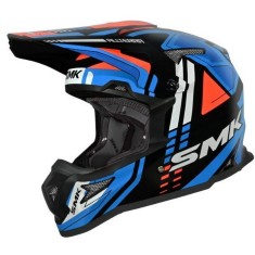 Casca cross/enduro SMK Allterra X-Sprint albastru/portocaliu/alb marime XL