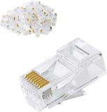 Set 10buc mufe de retea Well RJ45 8P8C Cat5e neecranate contacte aurite TEL-0080-WL-10