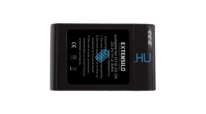 VHBW Baterie Dyson 17083-3511, 202932-02, 917083-01, 917083-07 for - 2500mAh, 22.2V, Li-ion