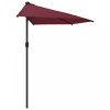 Umbrela de balcon, tija aluminiu bordo 300x155x223cm semirotund GartenMobel Dekor, vidaXL