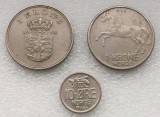 P3. Norvegia lot set 10 ore 1964 albina + 1 krone 1964 cal + 1969 **, Europa