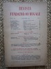 Revista Fundatiilor Regale, Anul IX, Nr. 1, Ianuarie 1942 - Editie Originala, Stare Buna