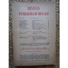 Revista Fundatiilor Regale - Anul IX 1 IANUARIE 1942 Nr. 1