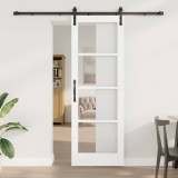 Ușă glisantă cu set hardware &#039;ORKDAL&#039;Alb 73.5x211 cm