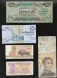 Set 5 bancnote de prin lume adunate (cele din imagini) #20