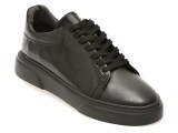 Pantofi sport LOST negri, LST111, din piele naturala