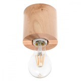 Lampă De Tavan Salgado Din Lemn Natural Cu 1 Bec Cilindric De Interior De Stil Scandinav