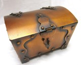 CASETA DIN CUPRU TIP CUFAR PENTRU BIJUTERII 13 CM